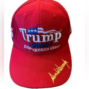 Trump 2020 Keep America Great Red Adjustable Back Cap/Hat